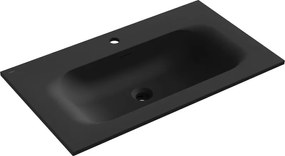 Mexen Vela lavabo da incasso 81 x 46,5 cm, nero opaco - 25238071