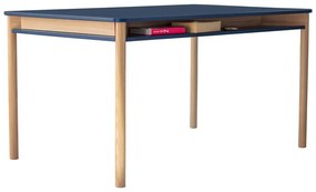 Tavolo da pranzo blu scuro in legno di frassino Zeen - Ragaba