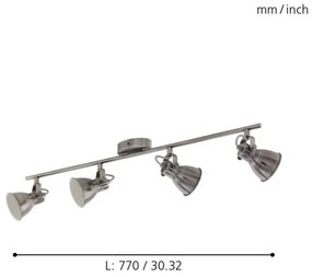 Eglo 96555 - Faretto LED SERAS 4xGU10/3,3W/230V