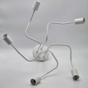 Lampadario a plafone MATYLDA 5xE27/60W/230V bianco