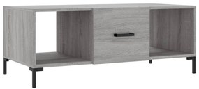 Tavolino da salotto grigio sonoma 102x50x40cm legno multistrato