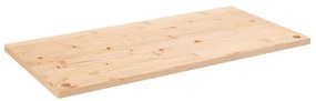 Piano scrivania 110x55x2,5 cm in legno massello di pino