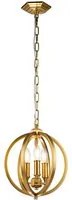 Lampadario Classico Corinne Acciaio Ottone Brunito 3 Luci E14 D28,6Cm