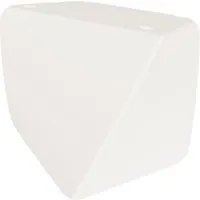 Pouf da Giardino 45x45 cm in Resina Arkema Twisty Pouf Bianco