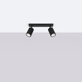 Sollux SL.1580 - Faretto KARBON 2xGU10/10W/230V nero