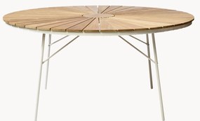 Tavolo da giardino rotondo con piano in legno di teak Ellen, varie misure