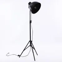 Lampada da Terra 52xH135 cm in Metallo Nero