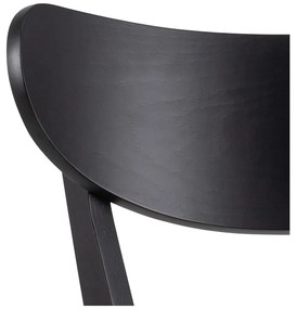 Sgabelli da bar in legno di gomma nera in set da 2 105 cm Roxby - Actona