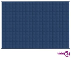 vidaXL Coperta Ponderata Blu 138x200 cm 6 kg Tessuto