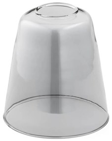 Vetro di ricambio per lampadario E27 diametro 12 cm grigio