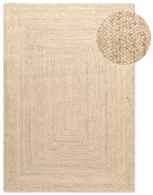Tappeto colore naturale chiaro in iuta reversibile e tessuto a mano 80x150 cm Sharmila Natural White – Hanse Home