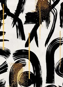 Mindthegap Carta da parati Gestural Abstraction - Black/ White