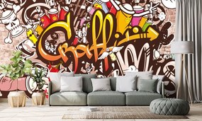 Carta da parati – Muro graffiti allegro