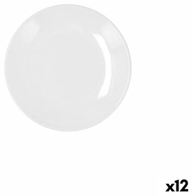 Piatto Bidasoa Glacial Coupe Ceramica Bianco (16,5 cm) (Pack 12x)