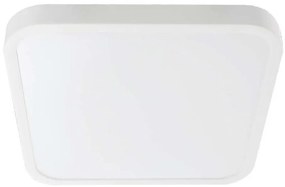 Plafoniera LED bagno 24W 230V IP44 4000K 29x29 cm bianco