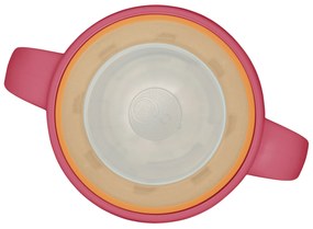 Tazza di apprendimento 360° anti-goccia 250 ml - rosa/arancione