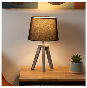 Atmosphera - Lampada da tavolo MINI 1xE14/25W/230V pino/nero