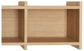 Scaffale da parete in rovere naturale 80 cm Focal - Hübsch