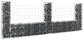 Cesto Gabbione A U Con 3 Pali İn Ferro 260x20x100 Cm /