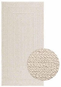 Tappeto Zızur Crema 80x150 Cm Aspetto Iuta Interni Ed Esterni /