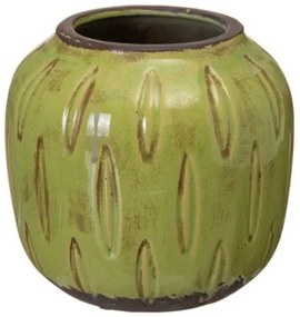 Vaso 19,5 x 19,5 x 18,5 cm Ceramica Pistacchio