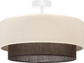 Brilagi - Plafoniera LED BOHO STYLE 1xE27/15W/230V Ø 40 cm crema/marrone