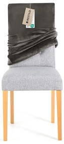 Set di coprisedia grigi con rivestimento elastico per sedie 4 pz 48 cm Sento – Restilo