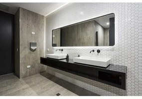 BAT-B0969 - Miscelatore per lavabo da incasso LUNGO nero opaco