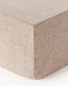 Lenzuolo con angoli boxspring in lino Linna