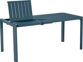 Tavolo allungabile da esterno rettangolare in alluminio blu 6 posti L da 110 a 162x82cm, Idaho NATERIAL