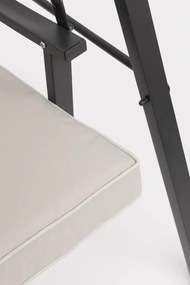 Dondolo da giardino color antracite/beige in metallo Taurus – Bizzotto
