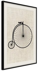 Poster  PennyFarthing  Cornice Quadri Cornice nera con pass-partout, Larghezza x Altezza Home decor 30x45