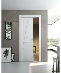 Porta scorrevole Tolosa bianco L 70 x H 210 cm reversibile