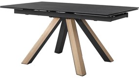 Tavolo da pranzo pieghevole in ceramica 90x160 cm Azur - Marckeric