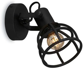 Briloner 2669-015 - Faretto da parete RETRO 1xE14/25W/230V nero