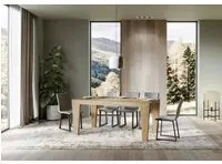 Tavolo da Pranzo Spimbo 180x90 Allungabile fino a 440 cm in Nobilitato Colore: Quercia Naurale