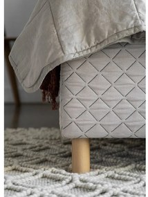 Letto singolo imbottito beige con rete 90x200 cm Sleepy Luna - Miuform