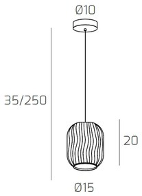 Sospensione Contemporanea Tender Metallo Cromo Vetro Verde 1 Luce E27