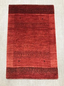 Loribaft Tappeto 120x80 Rosso (Iran) Annodato A Mano