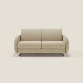 Ninfea divano letto Design Morbido con Piedini alti in Metallo e Materasso H18 cm in tessuto impermeabile T03