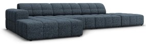 Divano angolare blu (angolo sinistro) Chicago - Cosmopolitan Design