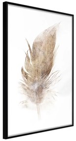 Poster  Lost Feather (Beige)  Cornice Quadri Cornice nera, Larghezza x Altezza Home decor 40x60