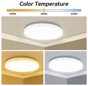 Brilagi - Plafoniera LED MILKY WAY LED/24W/230V 3000/4000/6500K Ø 38 cm
