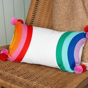Cuscino per bambini in misto cotone 50x33 cm Rainbow – Rex London