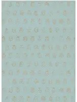 Eijffinger Carta da parati Lady Bug - Blau Hell Gold