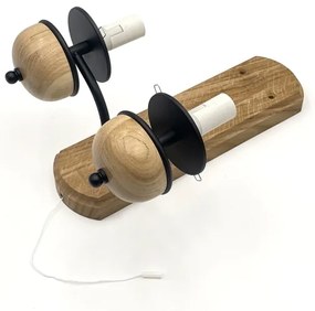 Brilagi - LED Applique COTTAGE 2xE14/40W/230V quercia/marrone