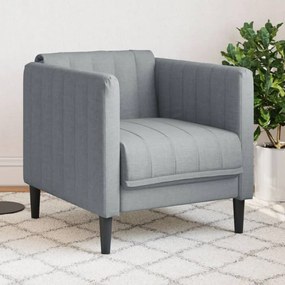 Poltrona Grigio Chiaro İn Tessuto /