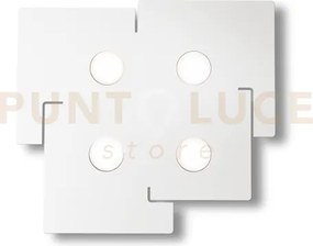 Totem plafoniera bianca 4 luci attacco gx53 lampadine incluse