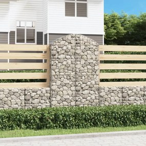 Cesto Gabbione Ad Arco 100x30x160/180 Cm Ferro Zincato /
