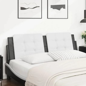 Cuscino testiera bianco e nero 160 cm in similpelle